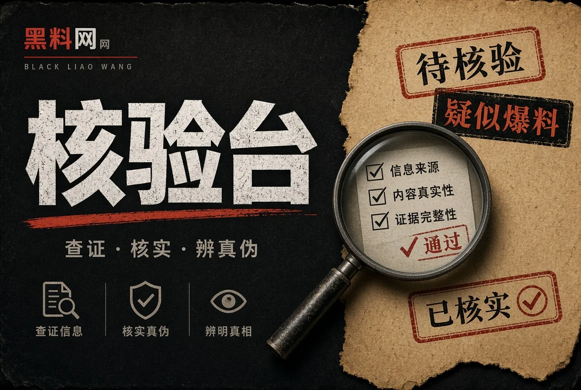 对证台公开资料核验主题视觉